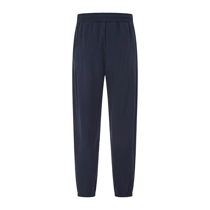 Metallic Dragon Linen Chinese Pants - Image 4