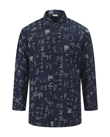 Calligraphy denim jacket